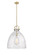 Downtown Urban One Light Pendant in Brushed Brass (405|410-1SL-BB-G412-18SDY)