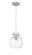 Downtown Urban One Light Pendant in Brushed Satin Nickel (405|410-1PS-SN-G410-8CL)