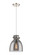 Downtown Urban One Light Pendant in Polished Nickel (405|410-1PS-PN-G412-8SM)