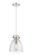 Downtown Urban One Light Pendant in Polished Nickel (405|410-1PS-PN-G412-8SDY)