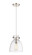 Downtown Urban One Light Pendant in Polished Nickel (405|410-1PS-PN-G412-8CL)
