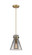 Downtown Urban One Light Pendant in Brushed Brass (405|410-1PS-BB-G411-8SM)