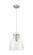 Downtown Urban One Light Pendant in Satin Nickel (405|410-1PM-SN-G412-10CL)