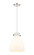 Downtown Urban One Light Pendant in Polished Nickel (405|410-1PM-PN-G412-10WH)