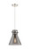 Downtown Urban One Light Pendant in Polished Nickel (405|410-1PM-PN-G411-10SM)