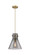 Downtown Urban One Light Pendant in Brushed Brass (405|410-1PM-BB-G411-10SM)