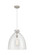 Downtown Urban One Light Pendant in Satin Nickel (405|410-1PL-SN-G412-18CL)