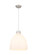 Downtown Urban One Light Pendant in Satin Nickel (405|410-1PL-SN-G412-16WH)