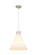 Downtown Urban One Light Pendant in Satin Nickel (405|410-1PL-SN-G411-16WH)