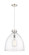 Downtown Urban One Light Pendant in Polished Nickel (405|410-1PL-PN-G412-18CL)