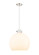 Newton One Light Pendant in Polished Nickel (405|410-1PL-PN-G410-18WH)