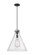 Downtown Urban One Light Pendant in Matte Black (405|410-1PL-BK-G411-18SDY)