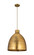 Downtown Urban One Light Pendant in Brushed Brass (405|410-1PL-BB-M412-18BB)