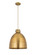 Downtown Urban One Light Pendant in Brushed Brass (405|410-1PL-BB-M412-16BB)