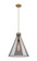 Downtown Urban One Light Pendant in Brushed Brass (405|410-1PL-BB-G411-18SM)