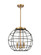 Essex Three Light Pendant in Brushed Brass (405|221-3S-BB-CE-16-BK)