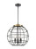 Essex Three Light Pendant in Black Antique Brass (405|221-3S-BAB-CE-16-BK)