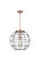 Essex One Light Pendant in Antique Copper (405|221-1S-AC-CE-16-BK)