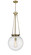 Essex One Light Pendant in Antique Brass (405|221-1P-AB-G204-16)