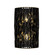 Estela Two Light Wall Sconce in Matte Black/French Gold (137|380W02MBFG)
