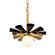 Daphne LED Pendant in Matte Black/French Gold (137|372P01SMBFG)
