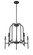 Muncie Five Light Chandelier in Coal (7|5035-66A)