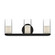 Birch LED Vanity in Black/Clear (347|VL53519-BK/CL)