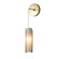 Exos Glass LED Wall Sconce in Modern Brass (39|201394-SKT-86-GG0065)