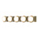 Brooklyn Five Light Wall Sconce in Modern Brass (39|201379-SKT-86-02-GG0711)