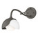 Brooklyn Brooklyn 1-Light Double Shade Long-Arm Sconce in Dark Smoke (39|201377-SKT-07-02-GG0711)
