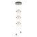 Abacus Abacus 3-Light LED Pendant in Sterling (39|139059-LED-STND-85-GG0668)