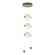 Abacus Abacus 3-Light LED Pendant in Soft Gold (39|139059-LED-STND-84-GG0668)