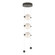 Abacus Abacus 3-Light LED Pendant in Dark Smoke (39|139059-LED-STND-07-GG0668)