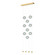 Abacus Abacus 9-Light Ceiling-to-Floor LED Pendant in White (39|139057-LED-STND-02-GG0668)