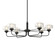 Nola Six Light Pendant in Black (39|137840-SKT-MULT-10-YE0592)