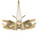 Corona Six Light Pendant in Modern Brass (39|136505-SKT-MULT-86-YE0377)