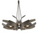 Corona Six Light Pendant in Oil Rubbed Bronze (39|136505-SKT-MULT-14-YE0377)
