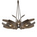 Corona Six Light Pendant in Bronze (39|136505-SKT-MULT-05-YE0377)