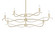 Willow Six Light Chandelier in Soft Gold (39|136350-SKT-MULT-84)