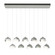 Brooklyn Brooklyn 10-Light Double Shade Pendant in Vintage Platinum (39|131205-SKT-STND-82-02-GG0711)