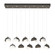 Brooklyn Brooklyn 10-Light Double Shade Pendant in Dark Smoke (39|131205-SKT-STND-07-02-GG0711)