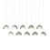 Brooklyn Brooklyn 10-Light Double Shade Pendant in Sterling (39|131205-SKT-LONG-85-02-GG0711)