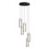 Exos Glass Exos Glass 5-Light Pendant in Ink (39|131124-SKT-STND-89-GG0065)