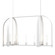 Triomphe Triomphe 9-Light Linear Pendant in White (39|131075-SKT-MULT-02-FD0462)