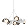 Brooklyn Brooklyn 9-Light Double Shade Ring Pendant in White (39|131068-SKT-MULT-02-05-GG0711)