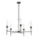 Vela Five Light Chandelier in Ink (39|105045-SKT-89-FD0611)