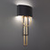 Sartre LED Wall Sconce in Black & Aged Brass (281|WS-80332-BK/AB)