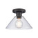 Vivica One Light Flush Mount in Matte Black (45|EC90005/1)