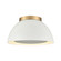 Pelham Two Light Flush Mount in Satin Brass (45|52313/2)