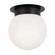 Albers One Light Flush Mount in Black (12|52586BK)
